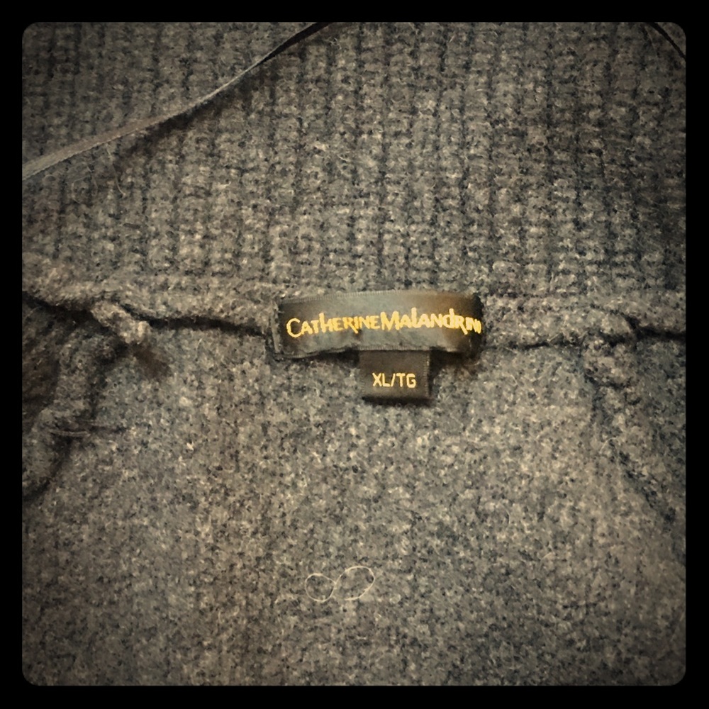 Shawl Collar dense wool knit with toggle front